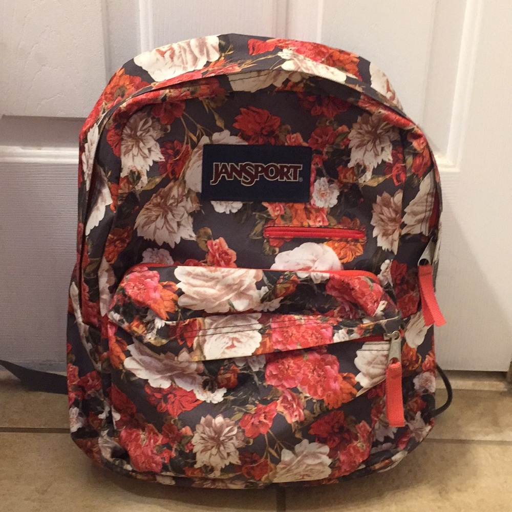 Floral Jansport backpack